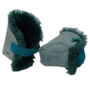 Natural Design Architecture Lifestyle N Sheepskin Heel Protectors, Emerald